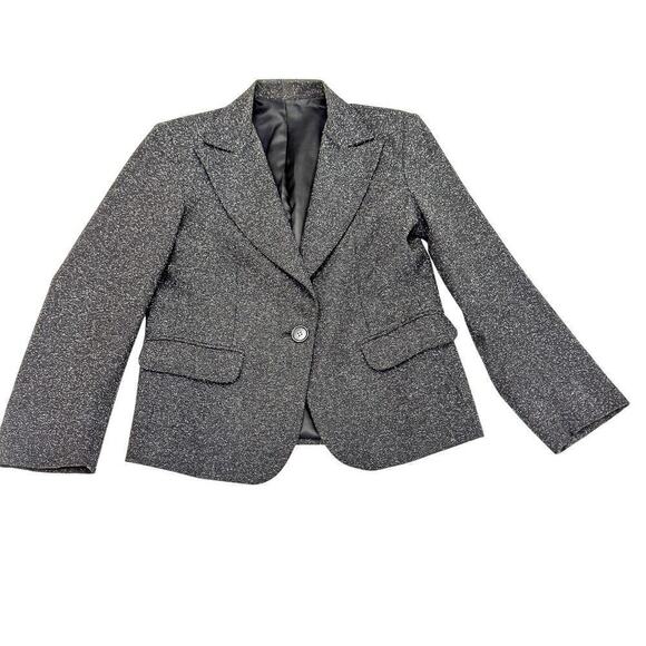 Gruppo B. Grainy Woven Textured Blazer 1-Button Size 48 Italy - Picture 2 of 5